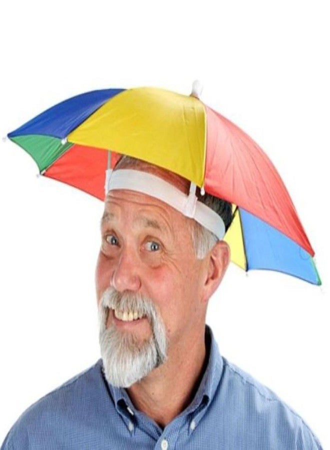 INFISPACE Men's & Women's Hat Headwear Umbrella Cap for Outdoor Sun Rain Protection (21 inches) - Image 1